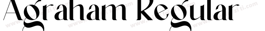 Agraham Regular字体转换